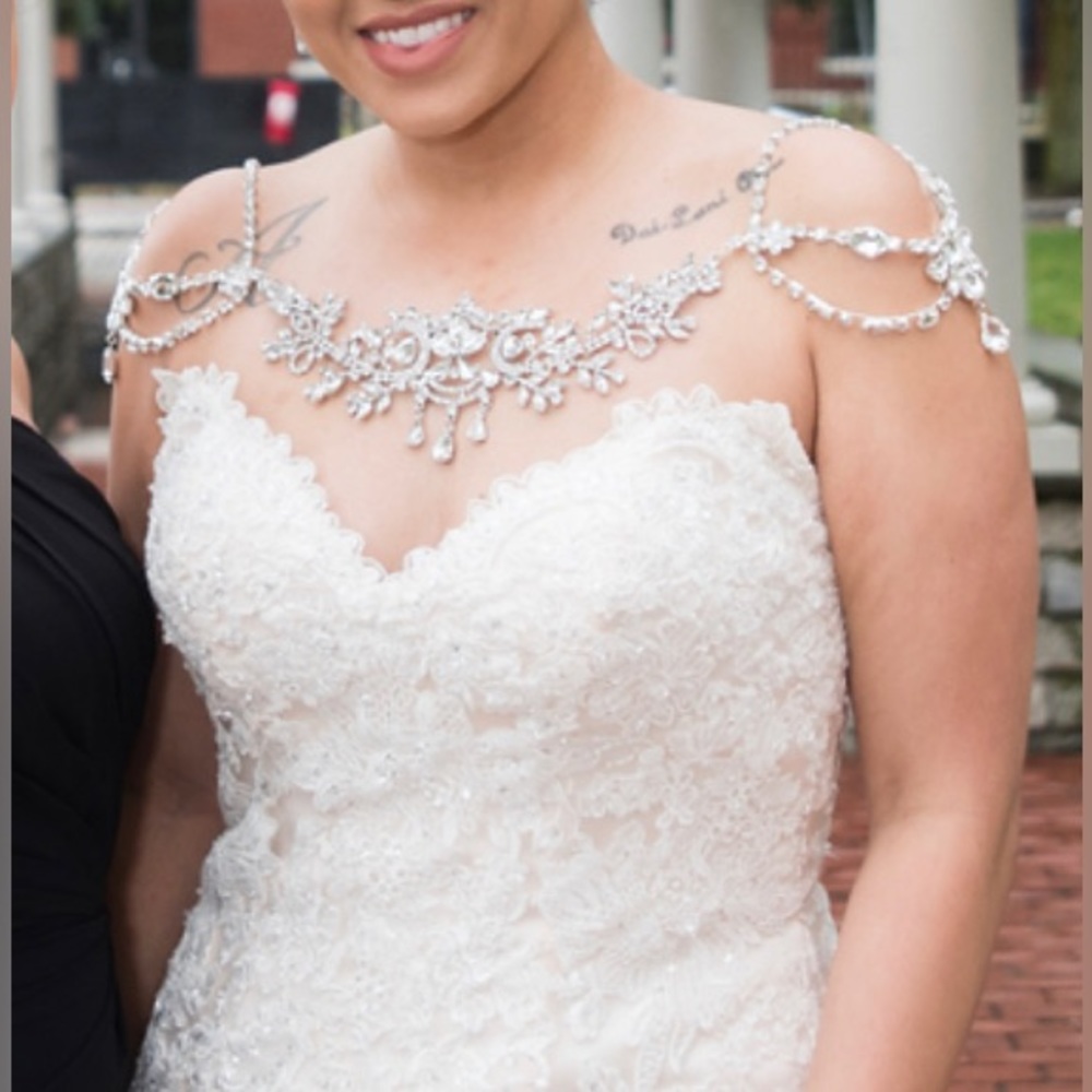 Jeweled Bridal Bride shoulder piece